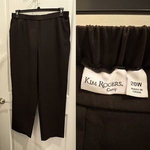 Kim Rogers: Brown Dress Pants, Women Size 20W